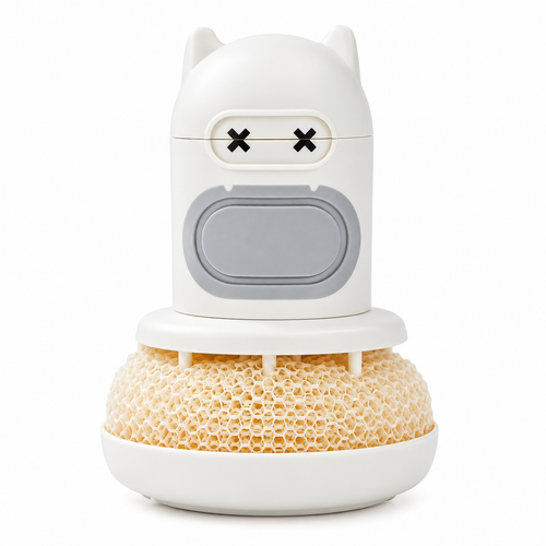 New Cartoon Press-Type Cleaning Scrub Brush
